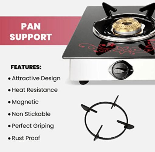 GREENCHEF Crystal Plus 2 Burner Glass Gas Stove (Black , Red), Manual - Image 2